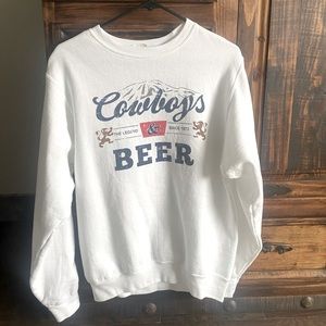 Cowboys and beer sweatshirt